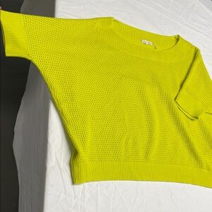 Minnie Rose Vibrant Yellow Knit Top